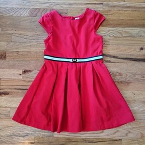 Janie and Jack Red Pleated Dress size 8